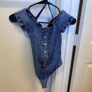 TRAC Denim Bodysuit